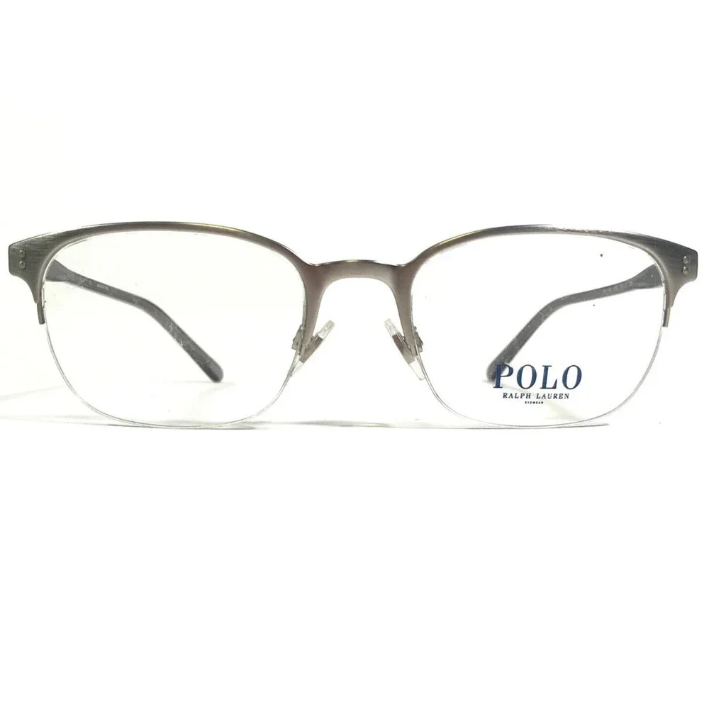 Polo Ralph Lauren Eyeglasses Frames PH 1163 9238 Grey Silver Square 53-20-145